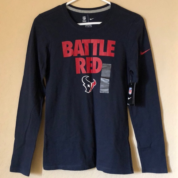 Houston Texans long sleeve shirt and koozie - Picture 2 of 7